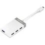 Trendnet TUC-H4E Hub USB Tipo-C de 4 puertos USB 3.0, Blanco y Gris